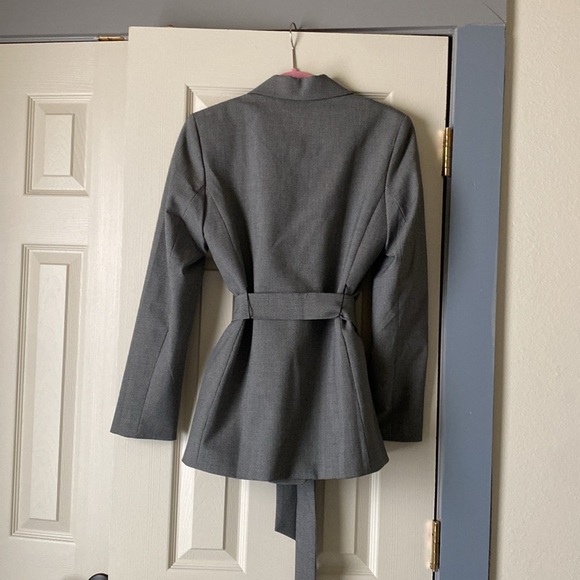 Calvin Klein Suit Jacket Charcoal Size 4 - Picture 5 of 5